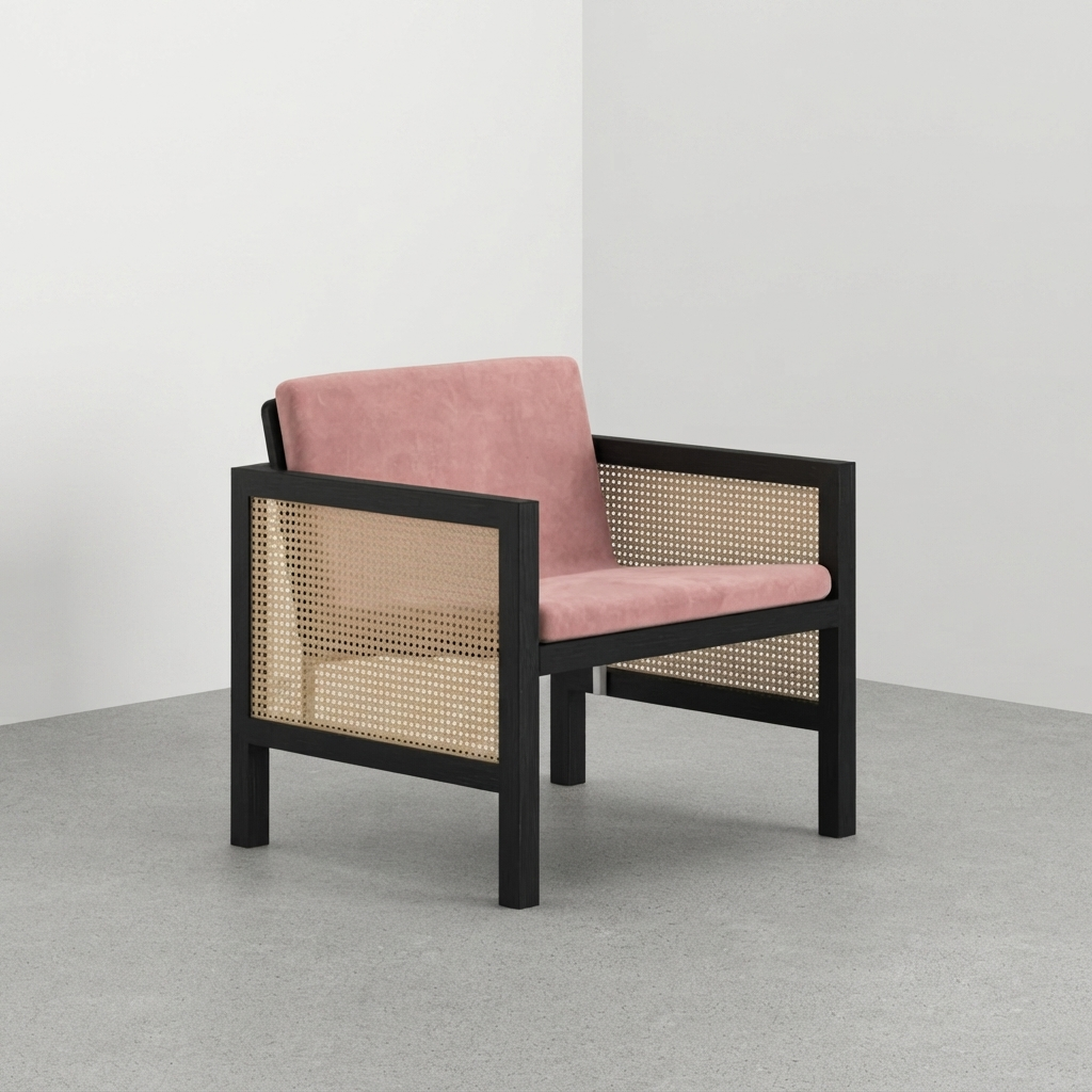 Euclid Wooden Single Seater Sofa