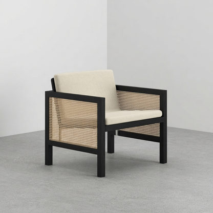 Euclid Wooden Single Seater Sofa
