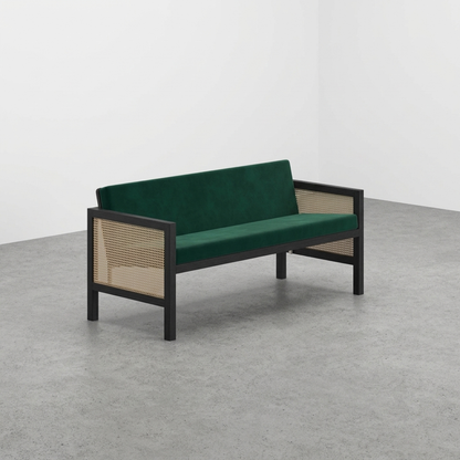 Euclid Wooden 2-Seater Sofa