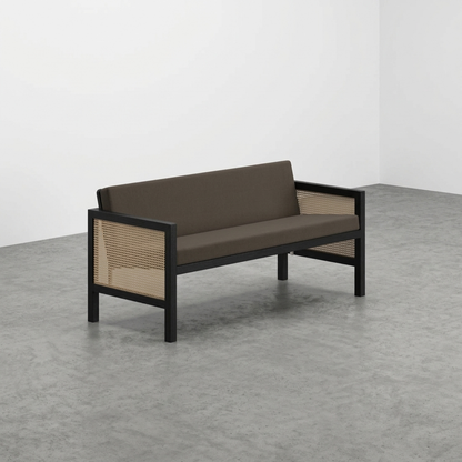Euclid Wooden 2-Seater Sofa