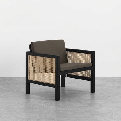Euclid Wooden Single Seater Sofa