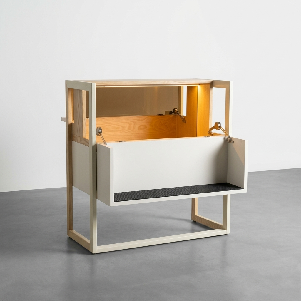 Botoru Bianco Bar Cabinet