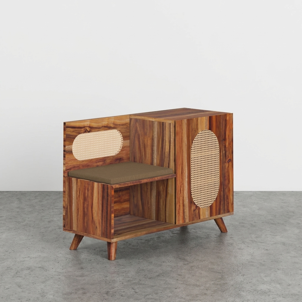 Euclid Shoe Rack with Seating