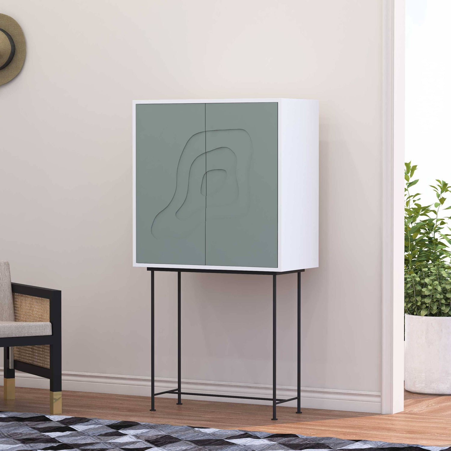 Contoura Bar Cabinet