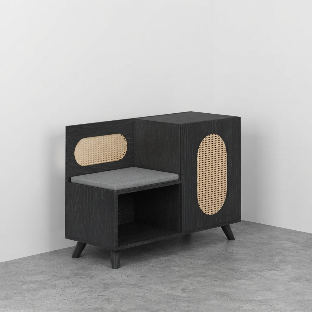 Euclid Shoe Rack with Seating