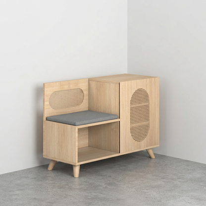 Euclid Shoe Rack with Seating