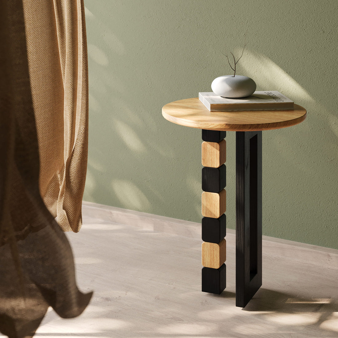 Cubiform End Table