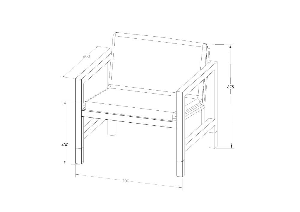 Euclid Single Seat Sofa 1.0