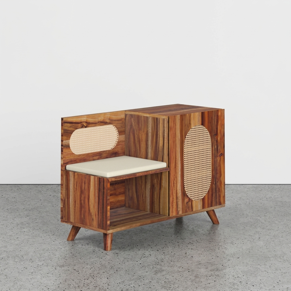 Euclid Shoe Rack with Seating