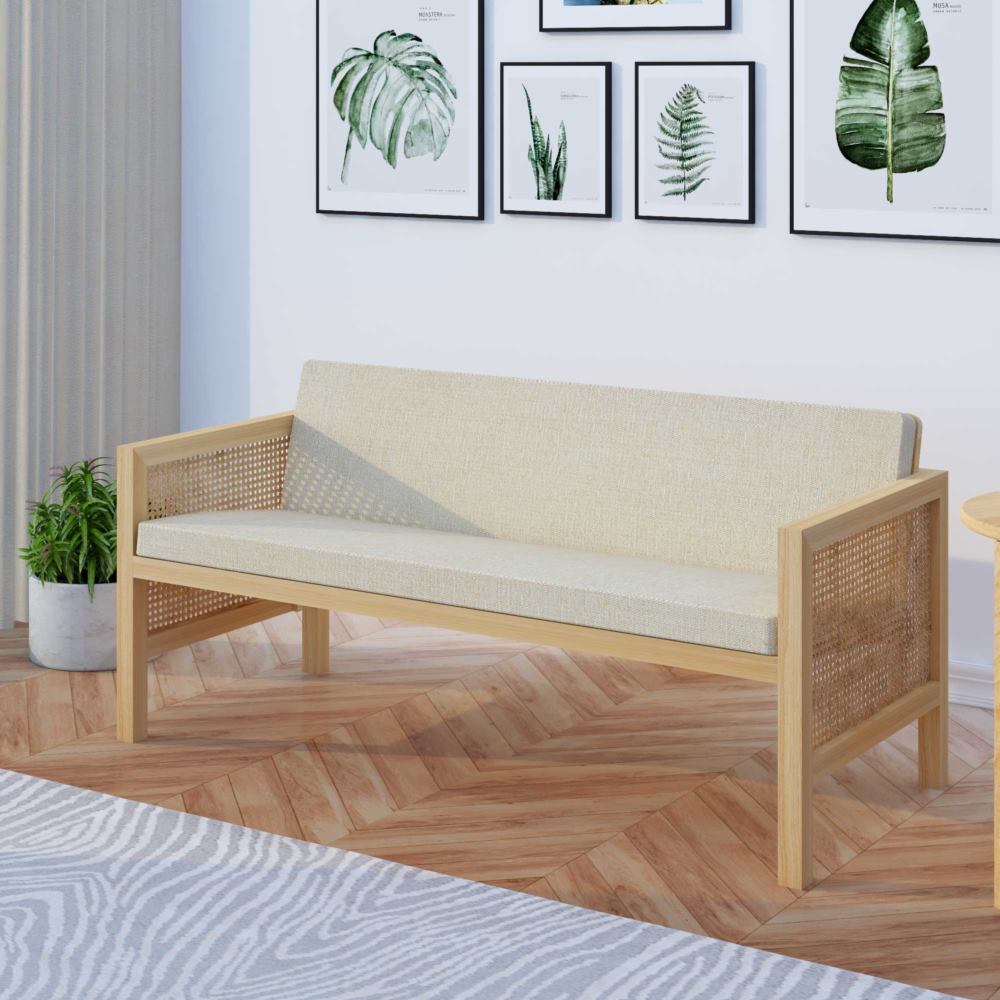 Euclid Wooden 2-Seater Sofa