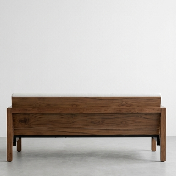 Euclid Wooden 2-Seater Sofa