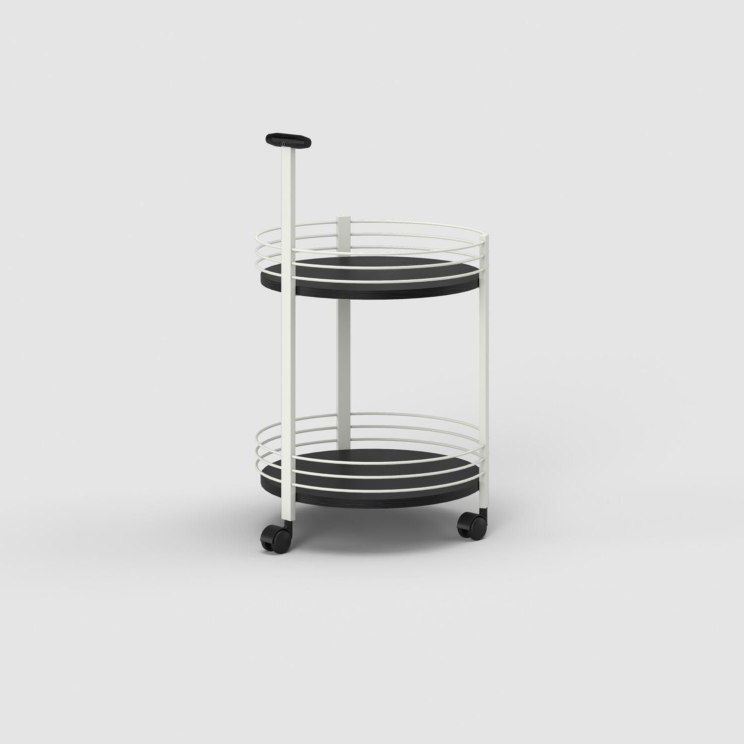 Emmett Bar Cart with Wooden Top