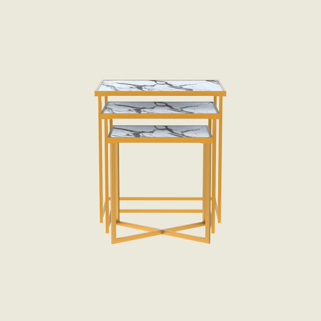 Regal Nesting Tables - Blanco