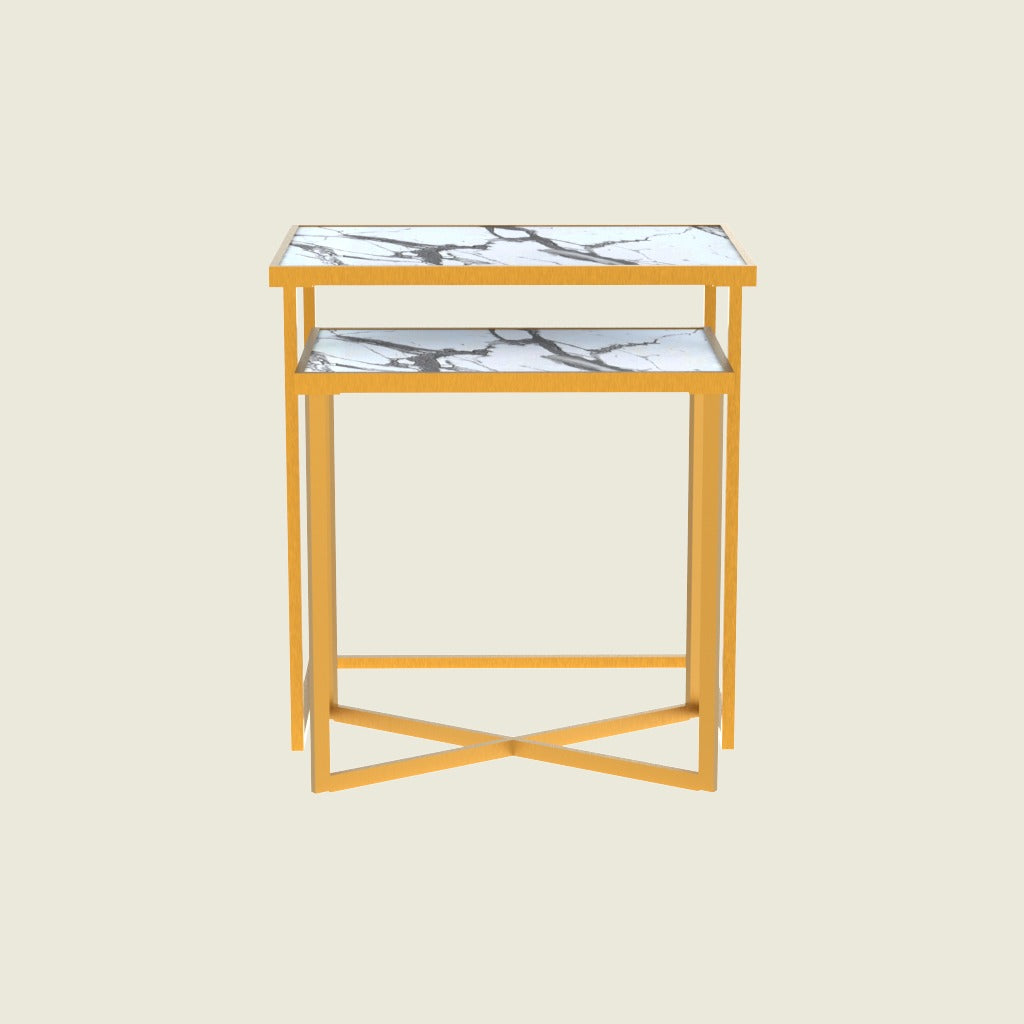 Regal Nesting Tables - Blanco