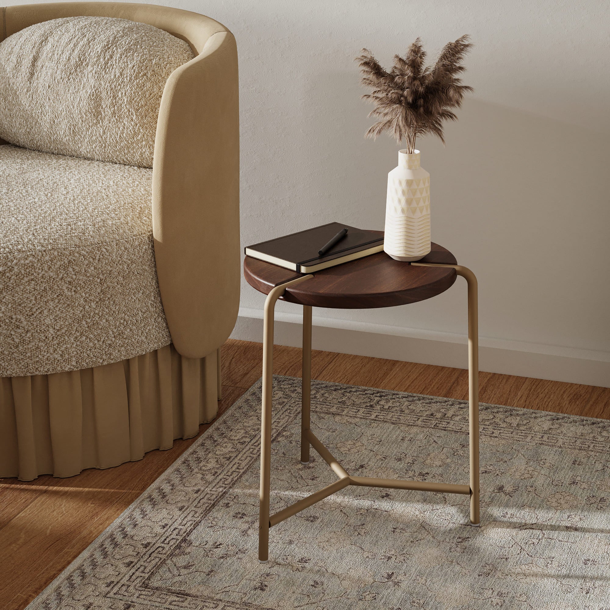 Amazon.com: Glitzhome Bar Stools Set of 4 Mid Century Modern