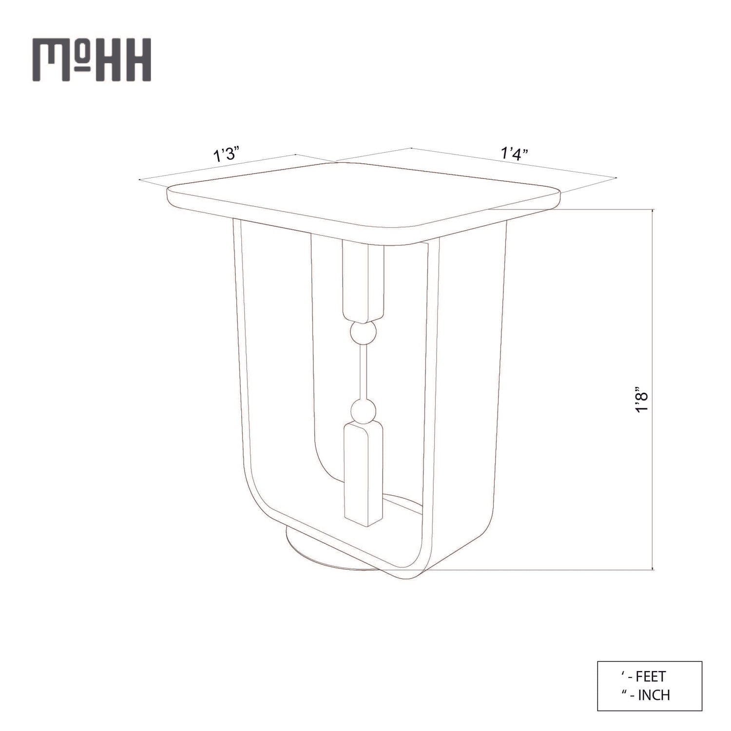 Helix End Table