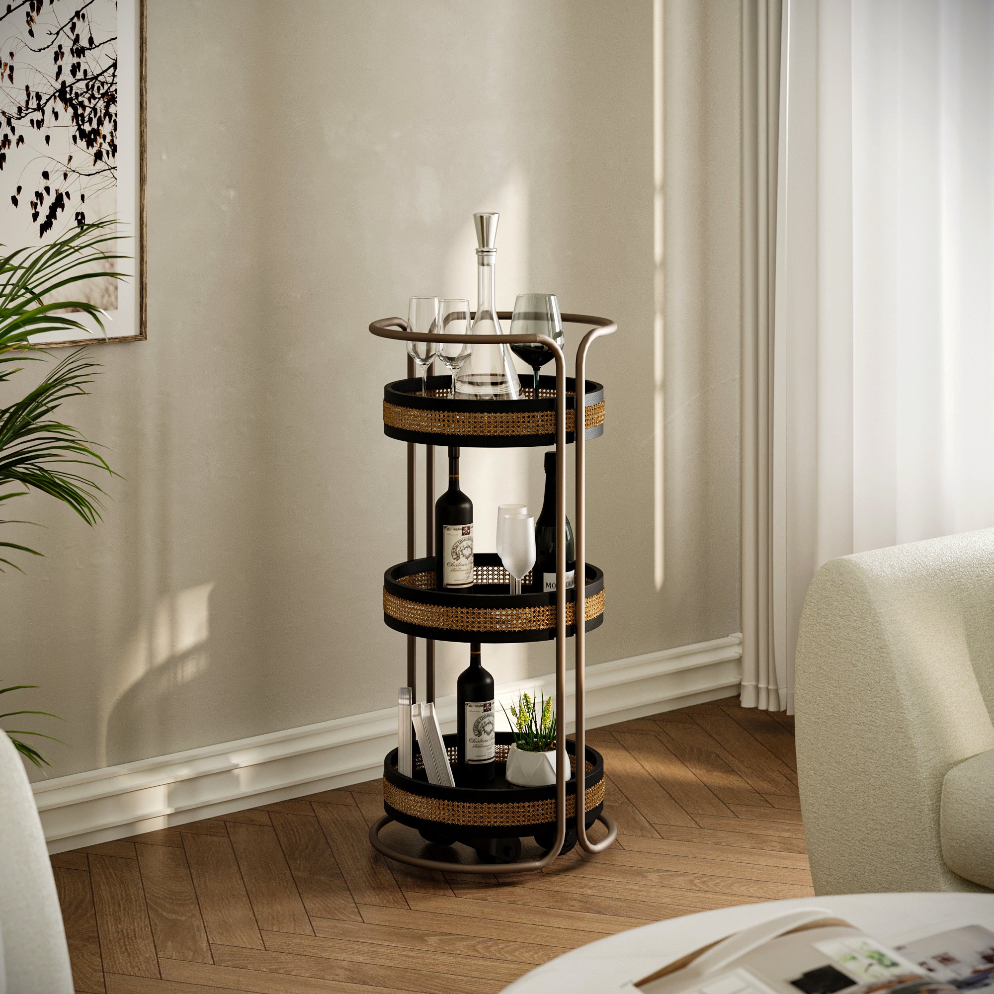 Husk Bar Cart