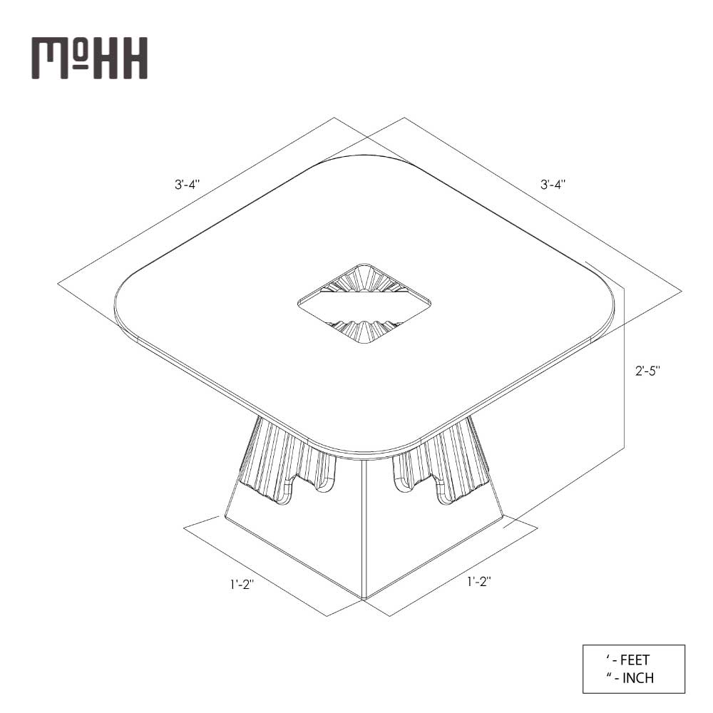 Mason Dining Table - 4 Seater
