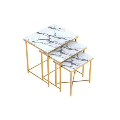 Noble Nesting Tables - Blanco