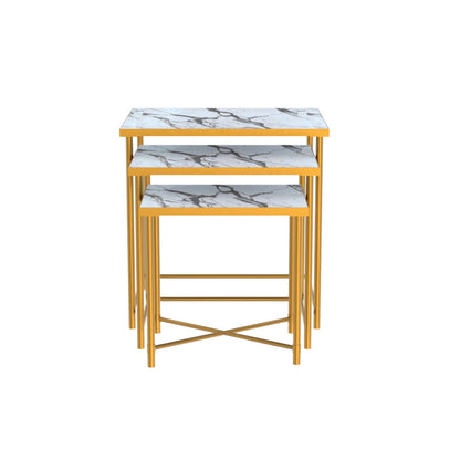 Noble Nesting Tables - Blanco