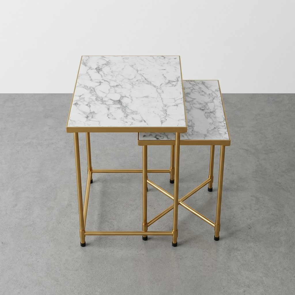 Noble Nesting Tables - Blanco
