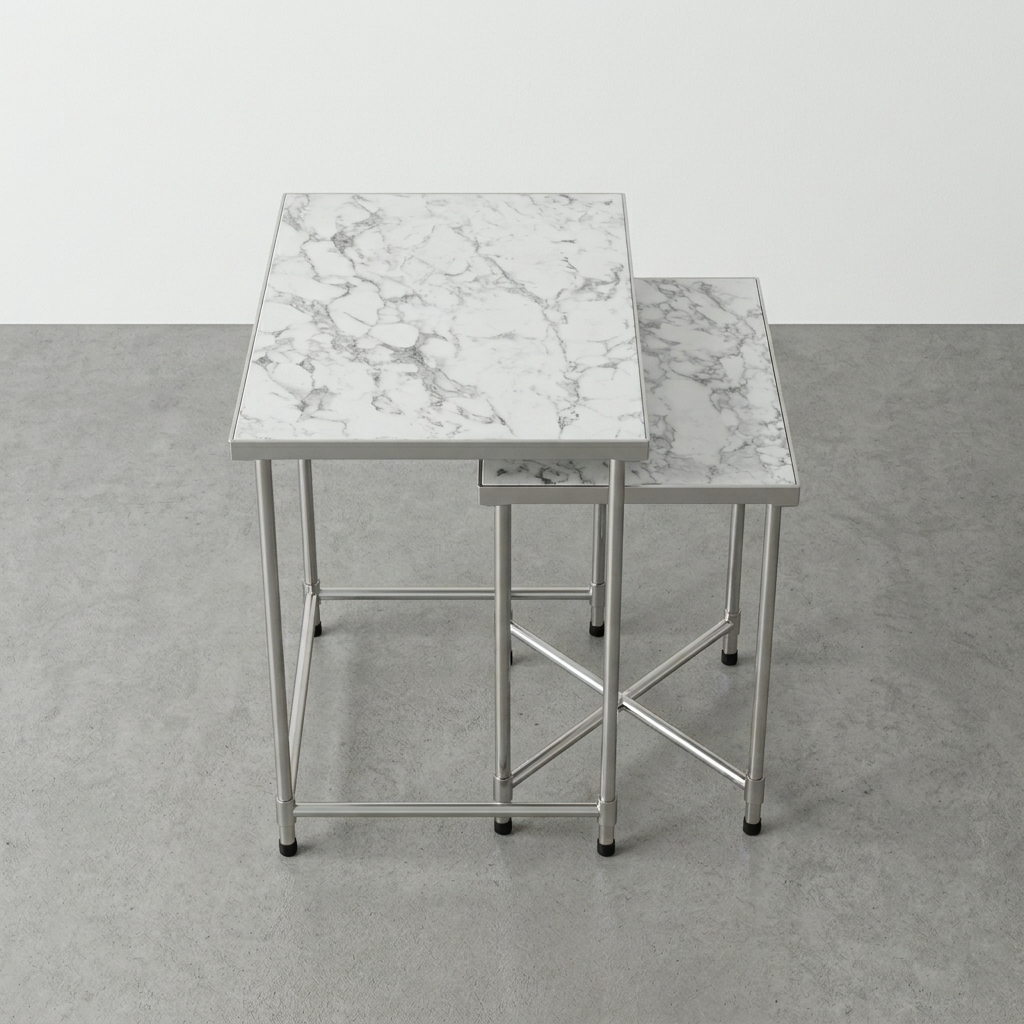 Noble Nesting Tables - Blanco