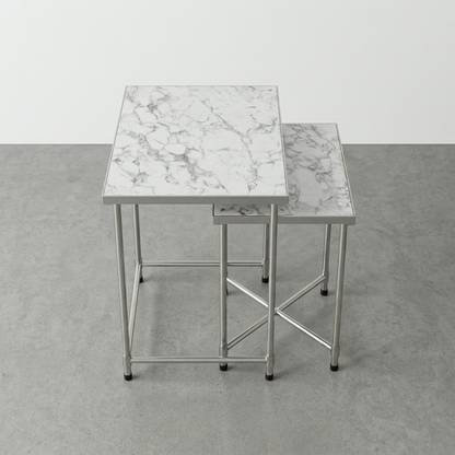 Noble Nesting Tables - Blanco