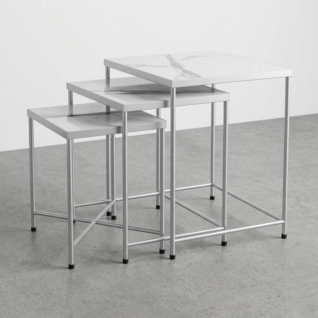 Noble Nesting Tables - Blanco