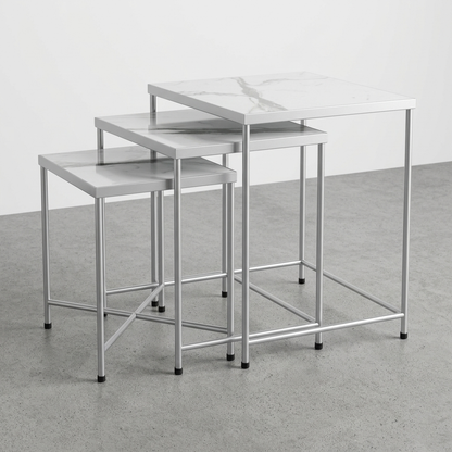 Noble Nesting Tables - Blanco