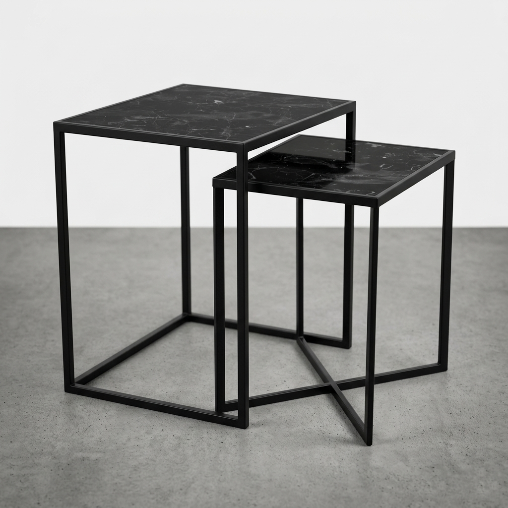 Regal Nesting Tables - Noir