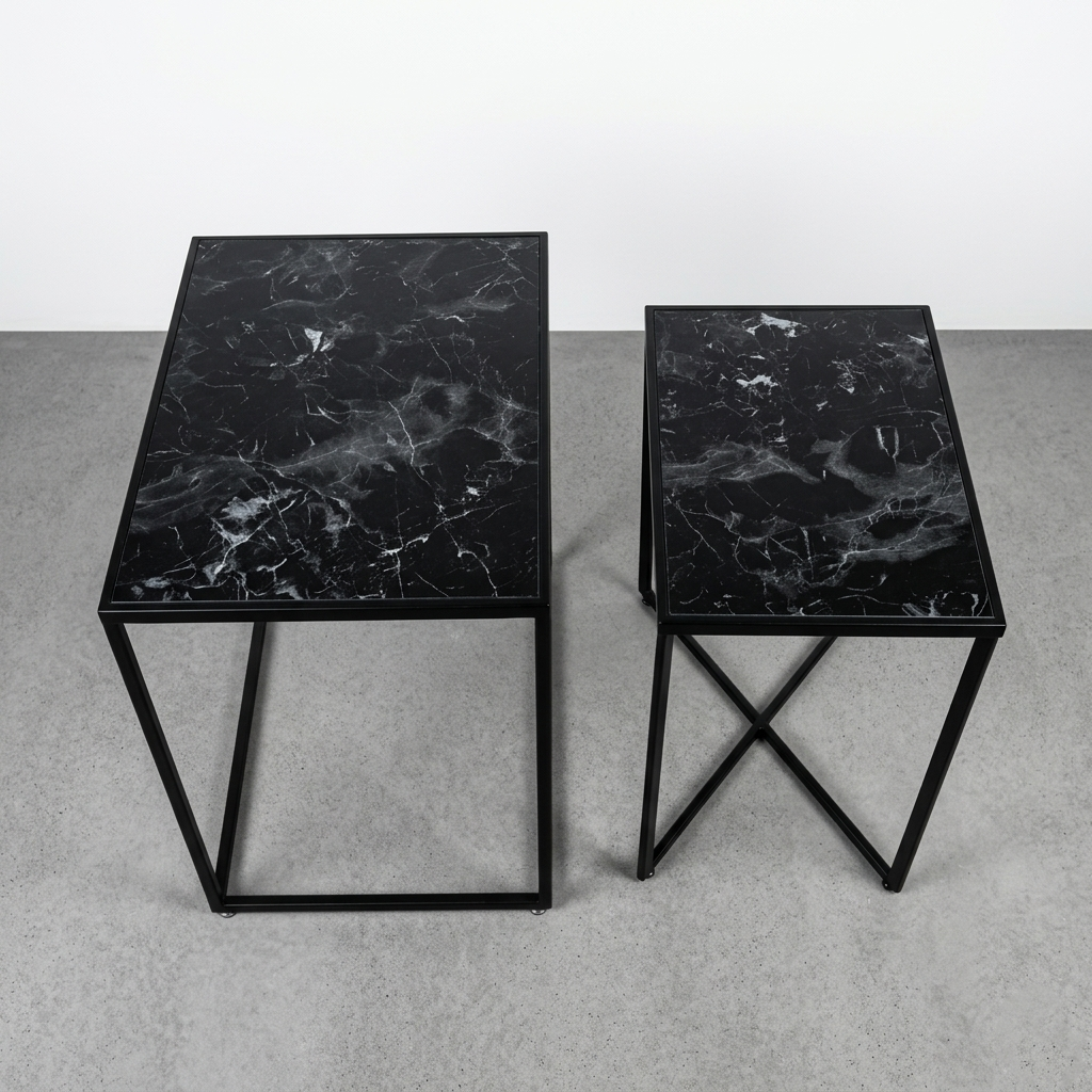 Noble Nesting Tables - Noir