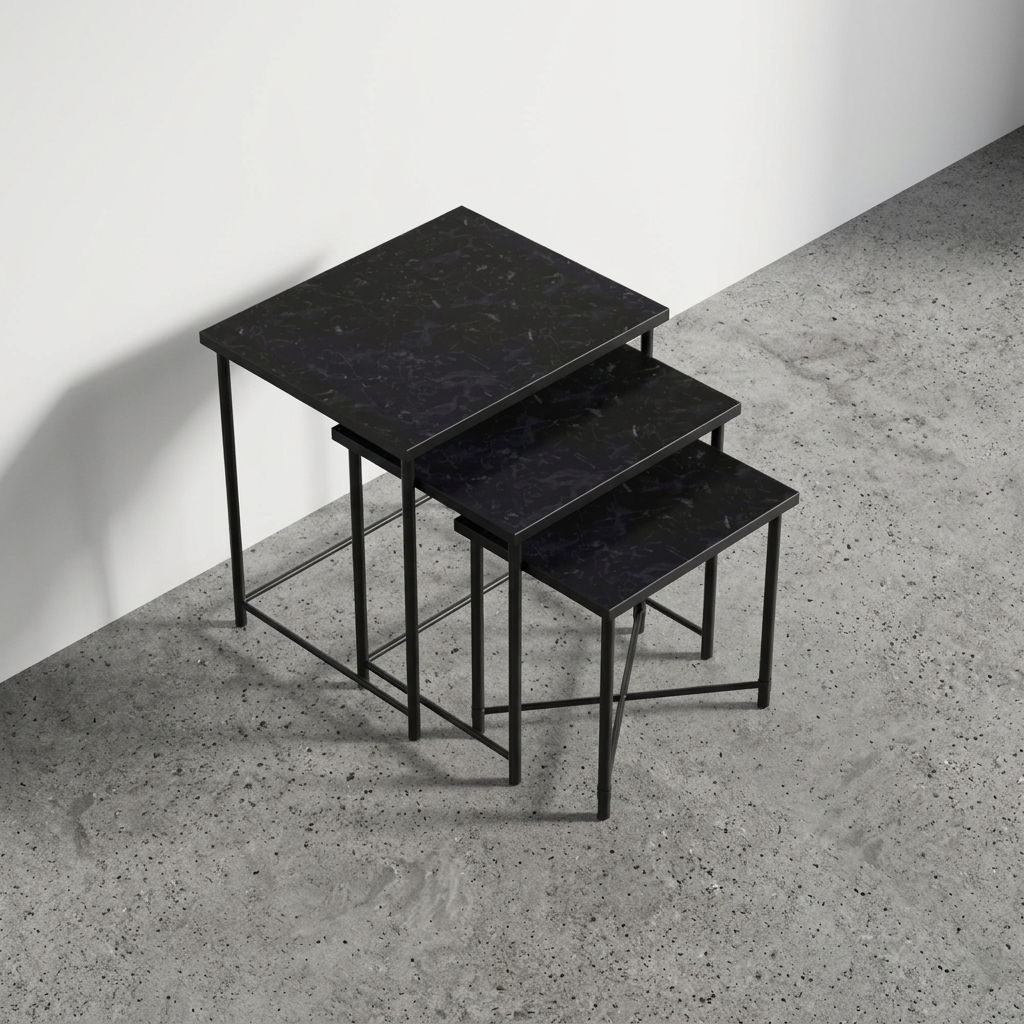 Noble Nesting Tables - Noir