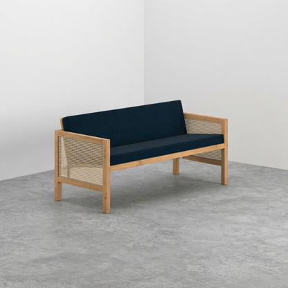 Euclid Wooden 2-Seater Sofa