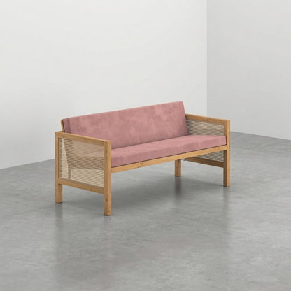 Euclid Wooden 2-Seater Sofa