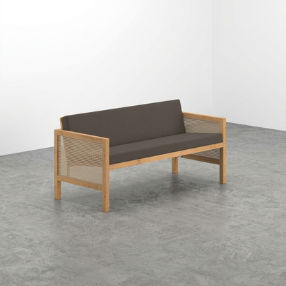 Euclid Wooden 2-Seater Sofa