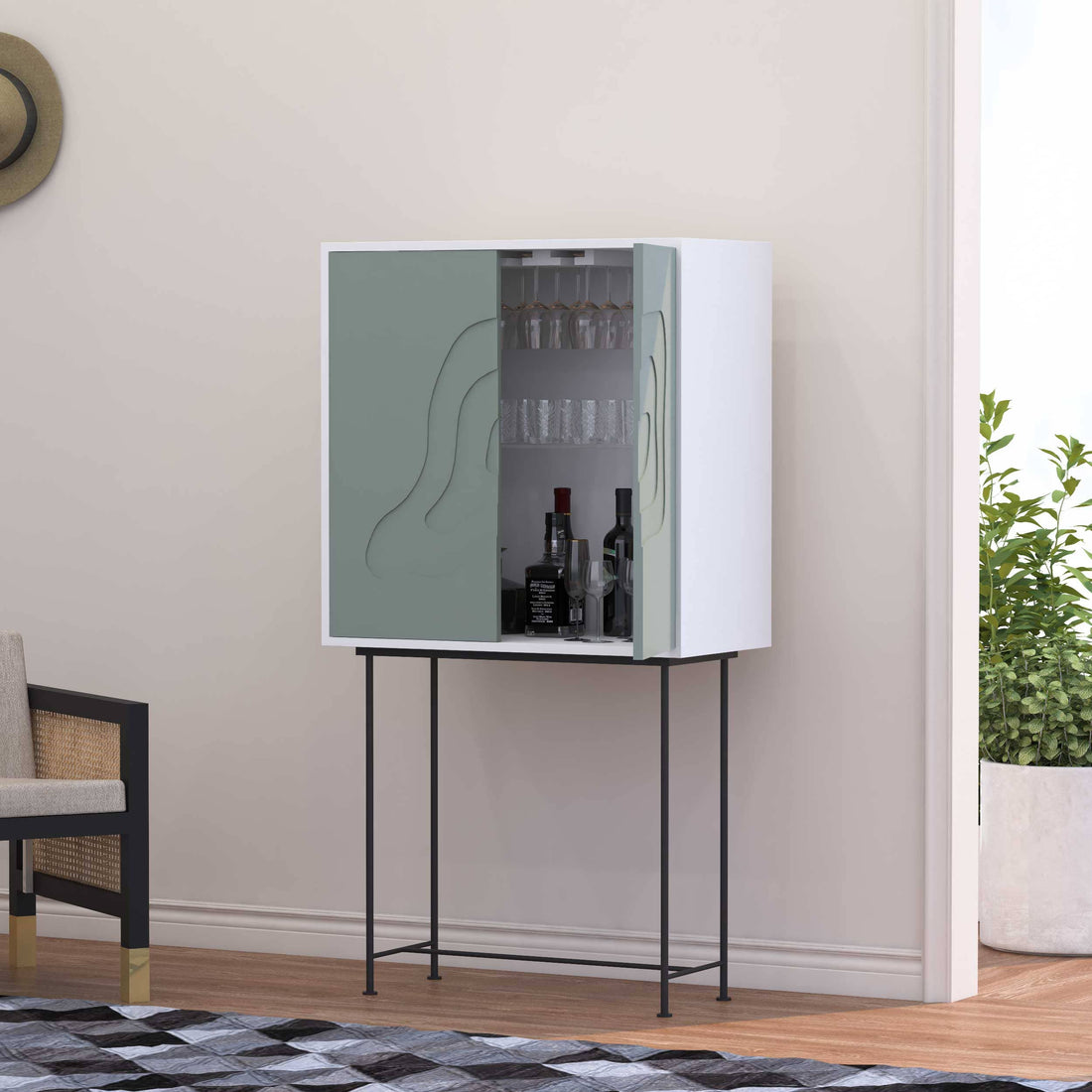 Contoura Bar Cabinet