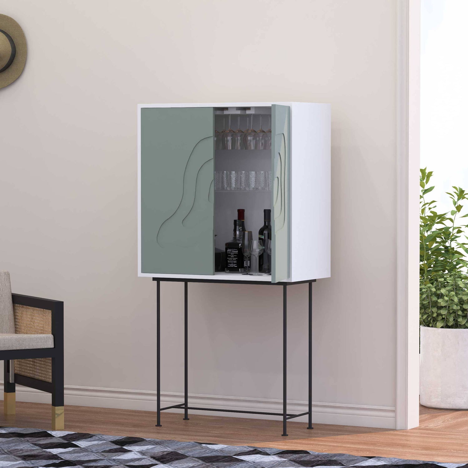 Contoura Bar Cabinet