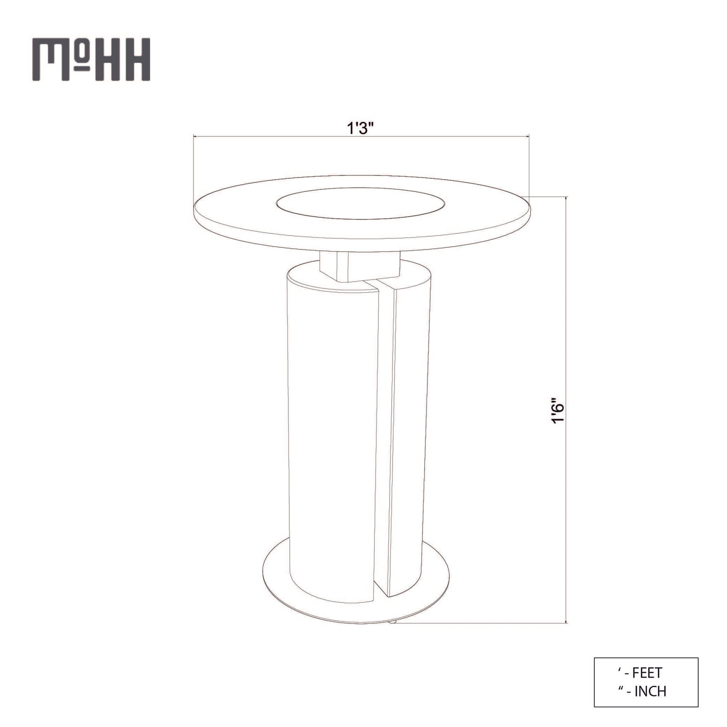 Orbit End Table