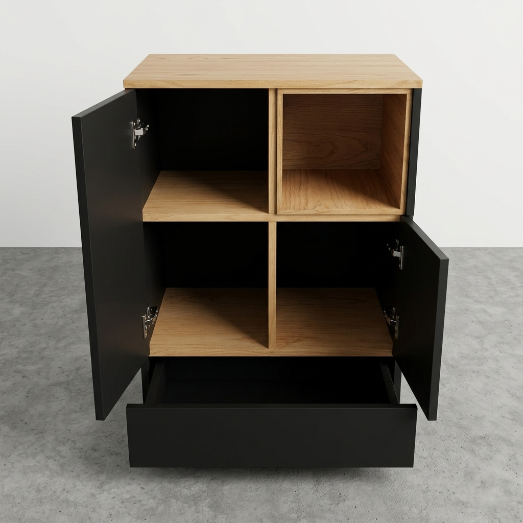 Oryx Tall Cabinet - Noir
