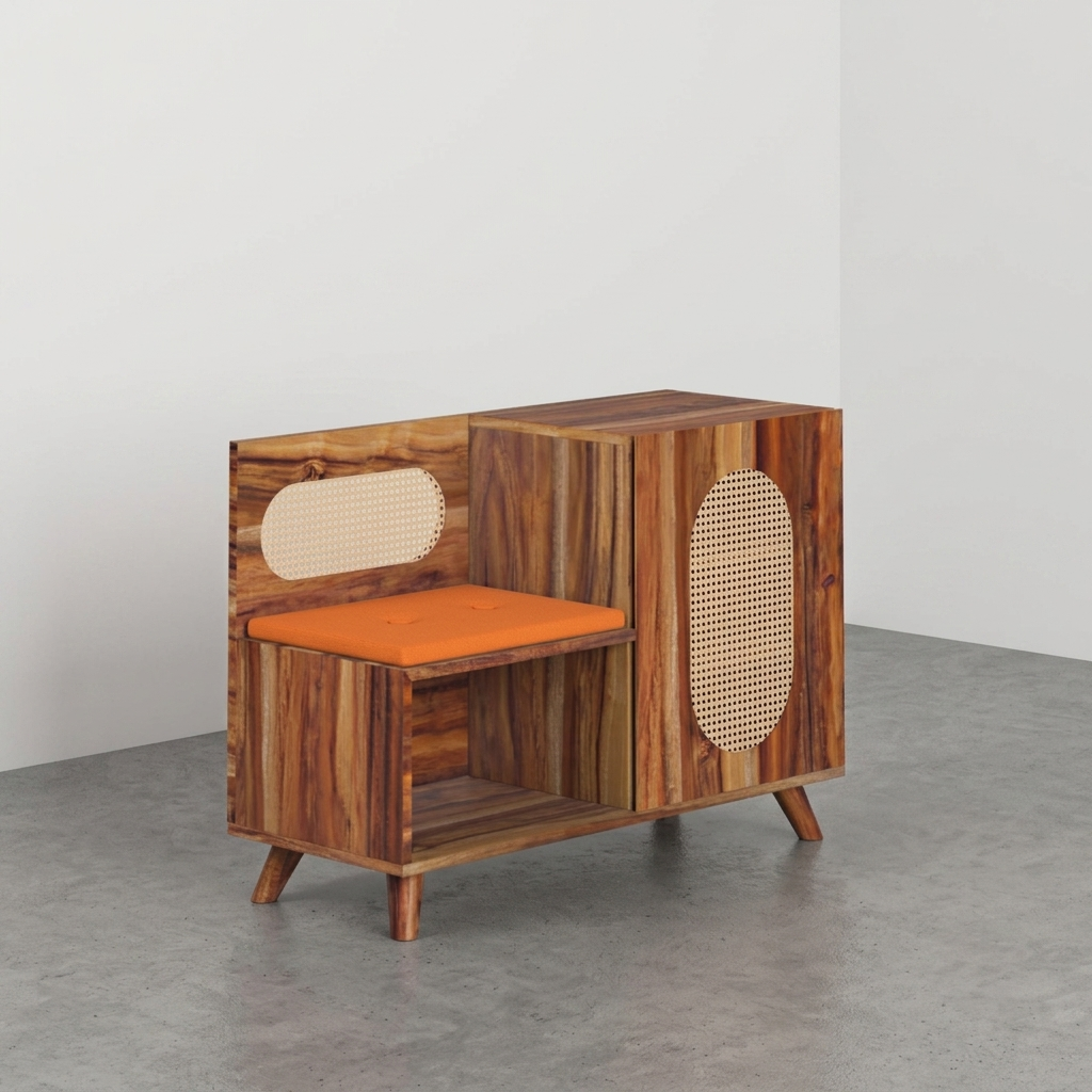 Euclid Shoe Rack with Seating