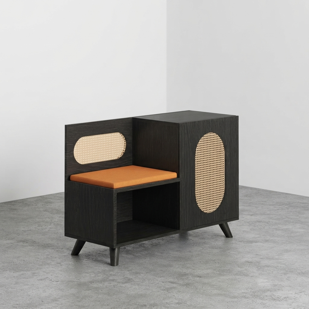 Euclid Shoe Rack with Seating