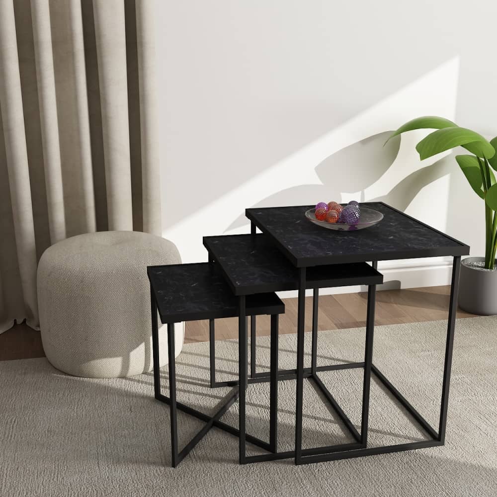 Regal Nesting Tables - Noir