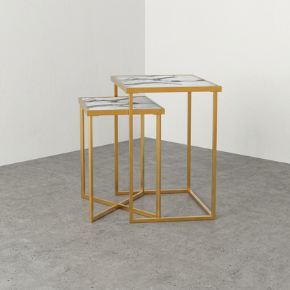 Regal Nesting Tables - Blanco