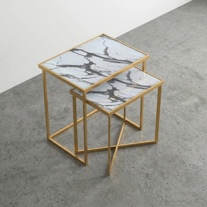 Regal Nesting Tables - Blanco