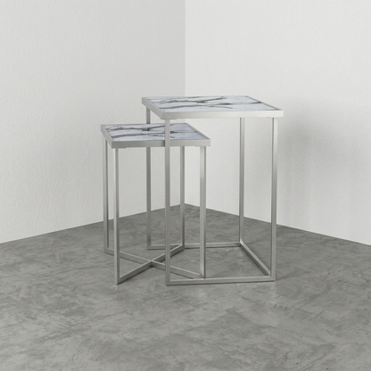 Regal Nesting Tables - Blanco