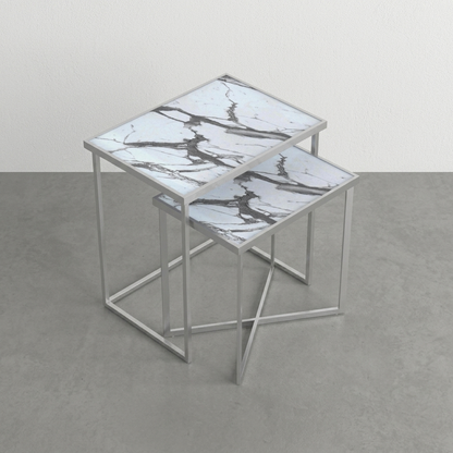 Regal Nesting Tables - Blanco