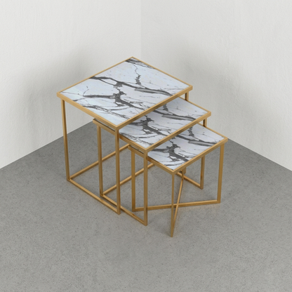 Regal Nesting Tables - Blanco