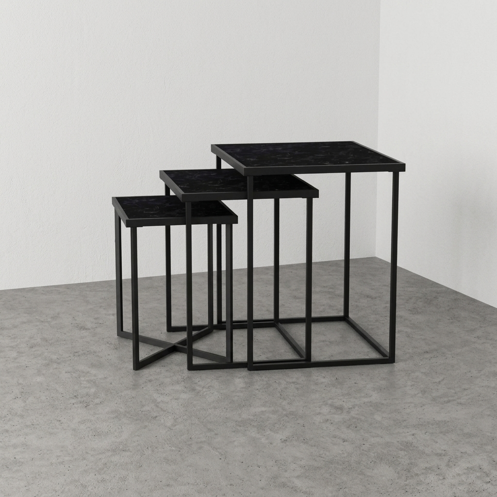 Regal Nesting Tables - Noir