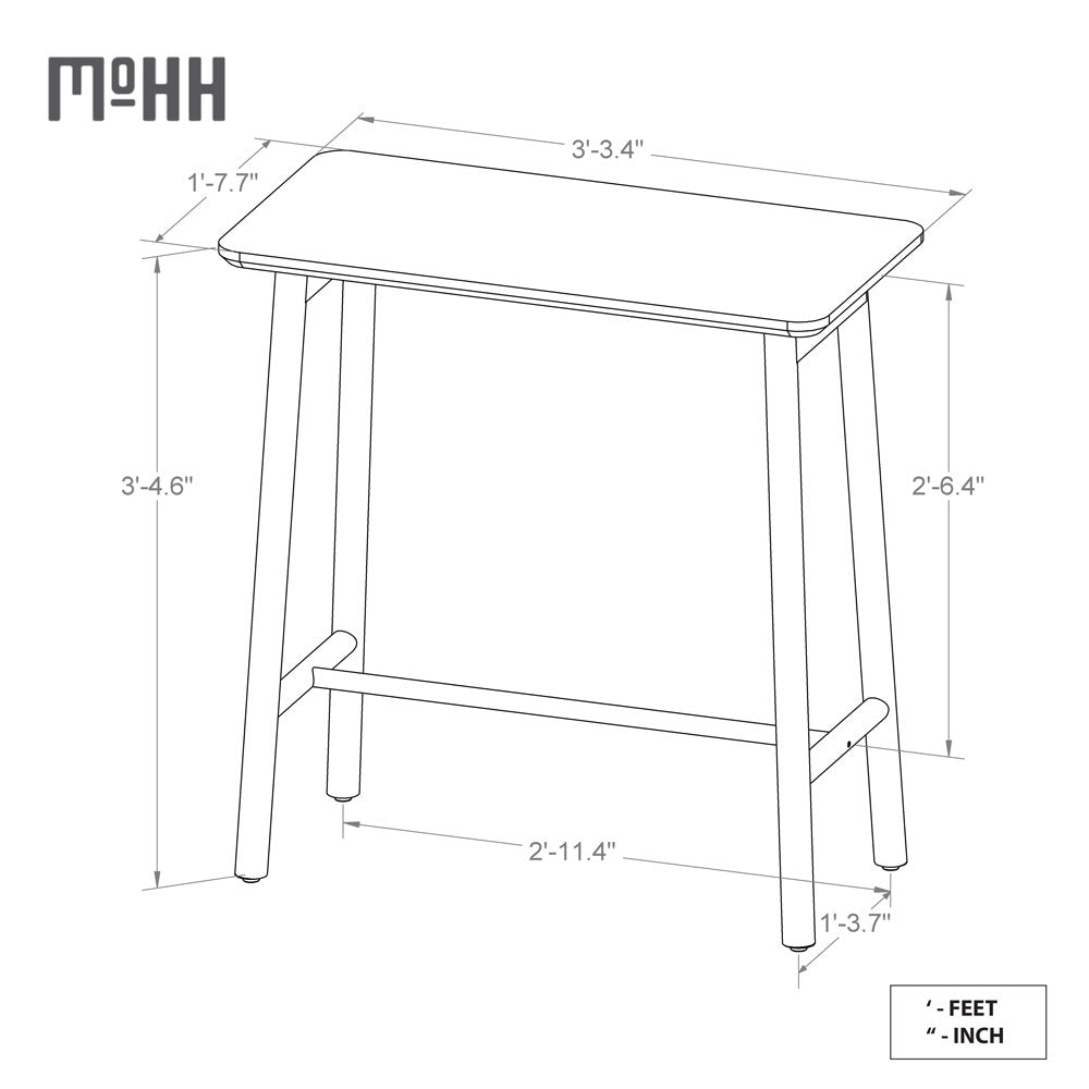 Senna Bar Table - Rectangle