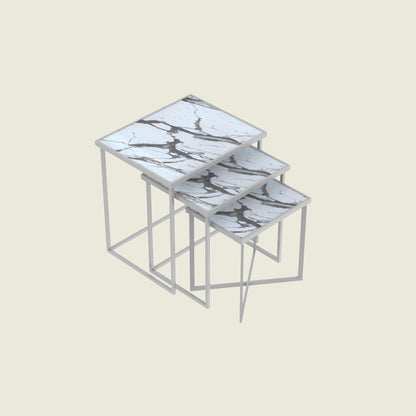 Regal Nesting Tables - Blanco